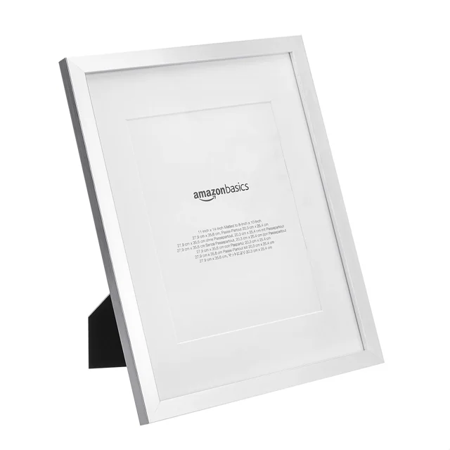 AmazonBasics 鎳色相框｜11×14吋・2件組 · 同款實物照片