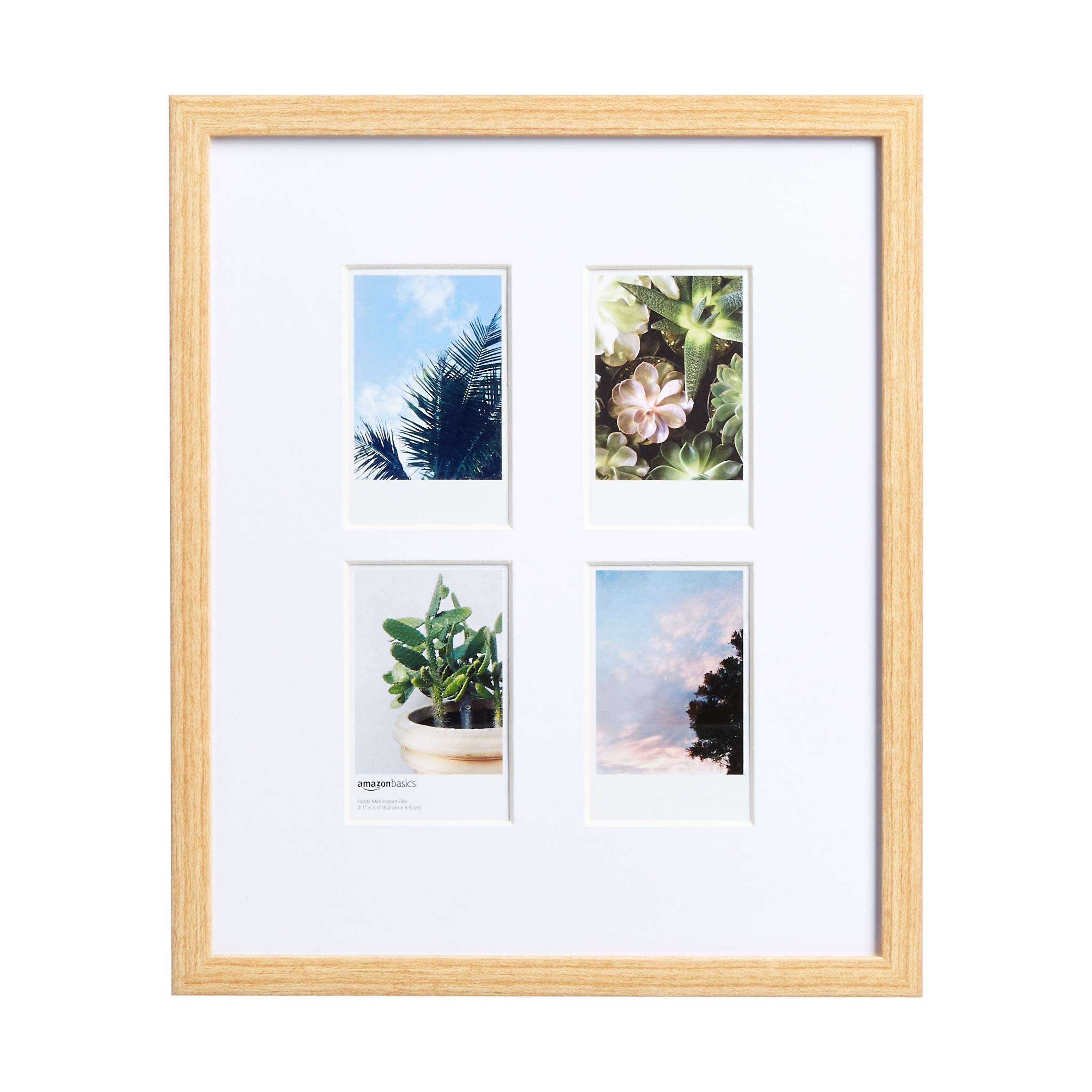 AmazonBasics 原木色Instax 四格相框