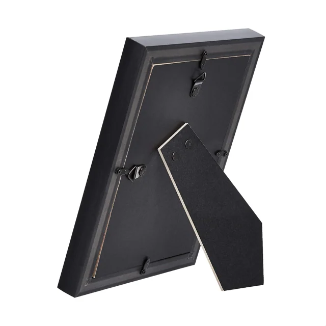 AmazonBasics 黑色玻璃相框｜5×7吋／附4×6吋內襯｜2件組｜實物展示3